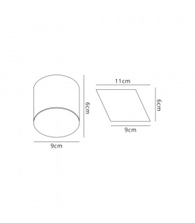 Spotlight 10.5cm Round 1 x 10W LED, 3000K, 700lm, Sand  White - 2
