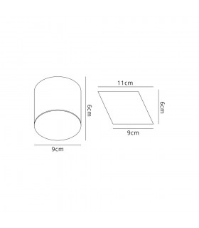 Spotlight 10.5cm Round 1 x 10W LED, 3000K, 700lm, Satin Gold - 2