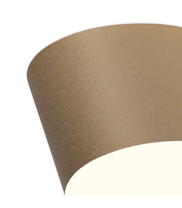 Spotlight 10.5cm Round 1 x 10W LED, 3000K, 700lm, Satin Gold - 7