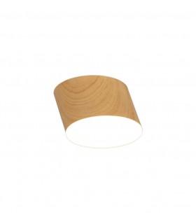 Spotlight 10.5cm Round 1 x 10W LED, 3000K, 700lm, Pine Wood - 1