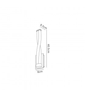Bathroom Wall Lamp Small, 2 x 5W LED, 3000K, 700lm, IP44, Polished Chrome - 2