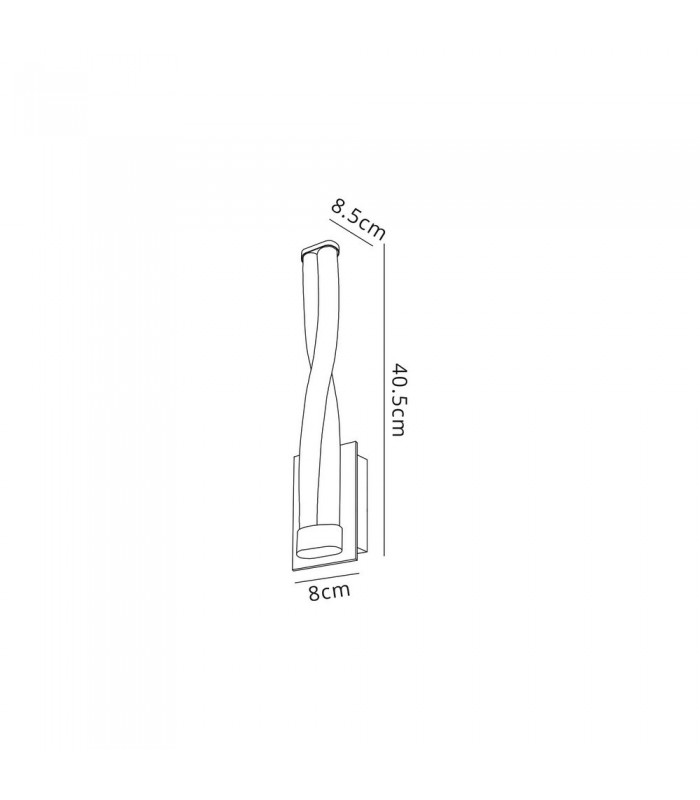 Bathroom Wall Lamp Small, 2 x 5W LED, 3000K, 700lm, IP44, Polished Chrome - 2