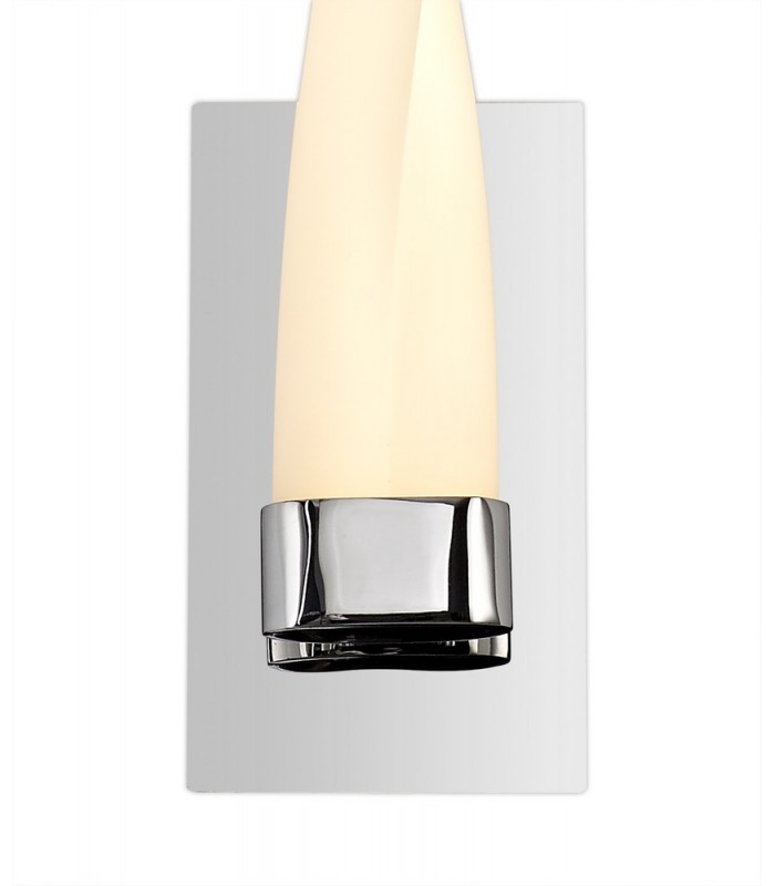 Bathroom Wall Lamp Small, 2 x 5W LED, 3000K, 700lm, IP44, Polished Chrome - 6