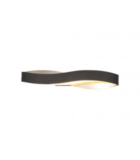 Wall Lamp, 1 x 6W LED, 3000K, 420lm, Sand Anthracite, Satin Nickel - 1