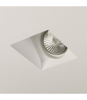 1 Light Recessed Ceiling Spotlight Plaster, GU10 - 1