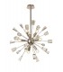 Sputnik Ceiling Pendant, 9 Light E14, Polished Nickel, Crystal - 1
