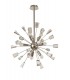 Sputnik Ceiling Pendant, 9 Light E14, Polished Nickel, Crystal - 4