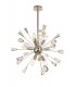 Sputnik Ceiling Pendant, 9 Light E14, Polished Nickel, Crystal - 5