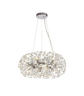 Ceiling Pendant 12 Light G9  Polished Chrome, Crystal - 1