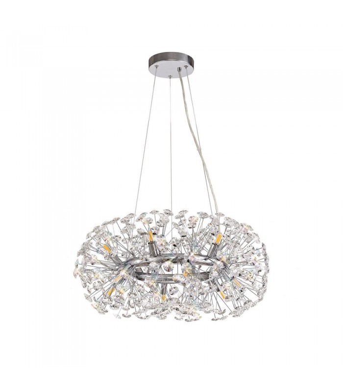 Ceiling Pendant 12 Light G9  Polished Chrome, Crystal - 3