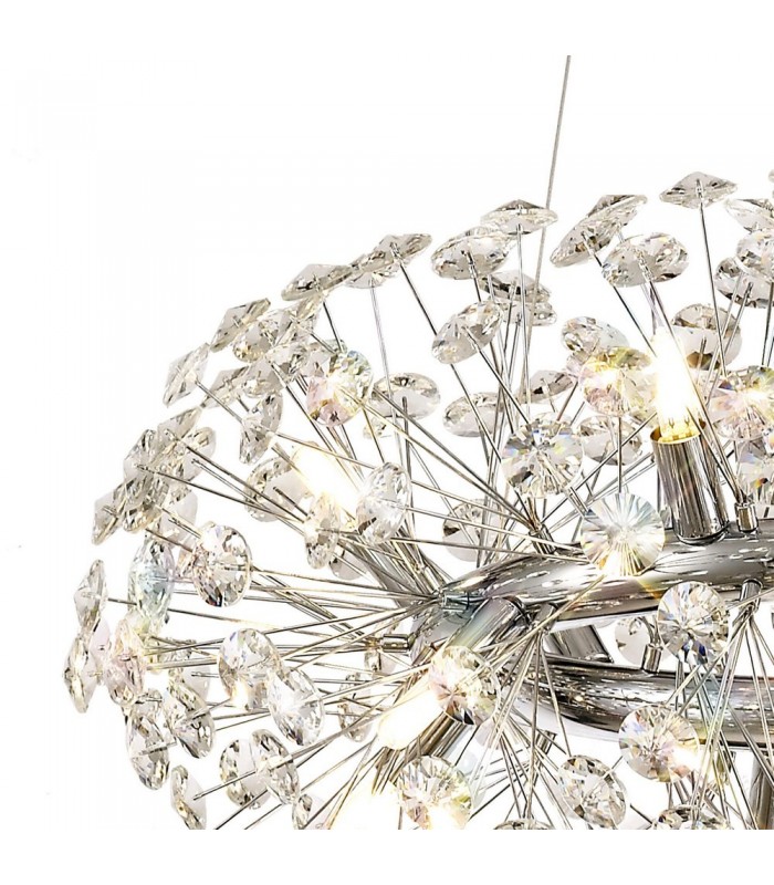 Ceiling Pendant 12 Light G9  Polished Chrome, Crystal - 5