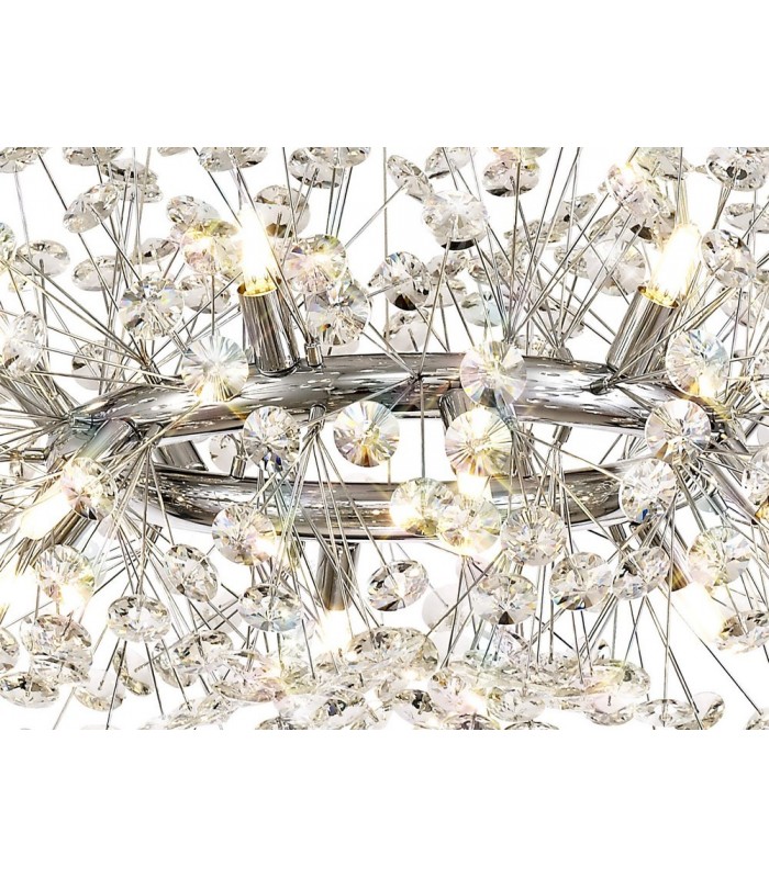 Ceiling Pendant 12 Light G9  Polished Chrome, Crystal - 6