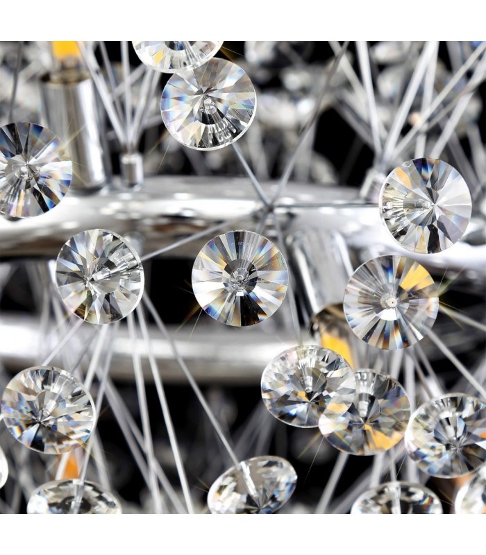 Ceiling Pendant 12 Light G9  Polished Chrome, Crystal - 8