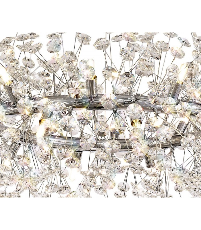 Ceiling Pendant 20 Light G9  Polished Chrome, Crystal - 8