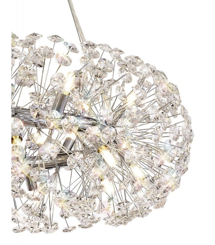Ceiling Pendant 20 Light G9  Polished Chrome, Crystal - 9
