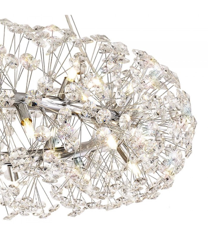 Ceiling Pendant 26 Light G9  Polished Chrome, Crystal - 8