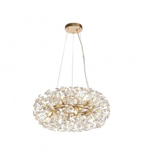 Ceiling Pendant 12 Light G9  French Gold, Crystal - 1
