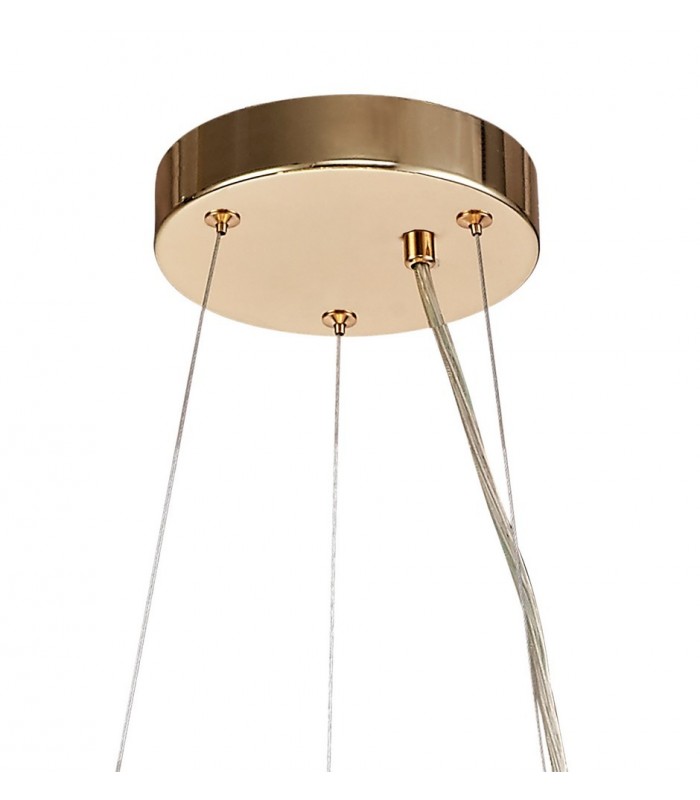 Ceiling Pendant 12 Light G9  French Gold, Crystal - 4