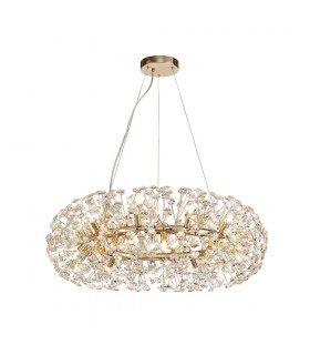 Ceiling Pendant 20 Light G9  French Gold, Crystal - 1