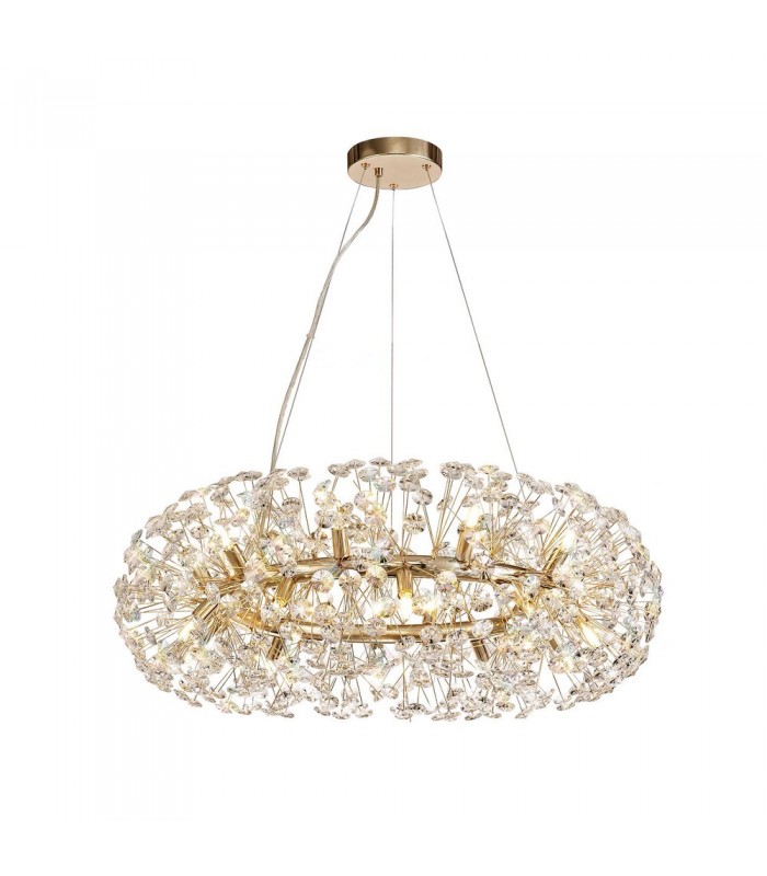Ceiling Pendant 20 Light G9  French Gold, Crystal - 1