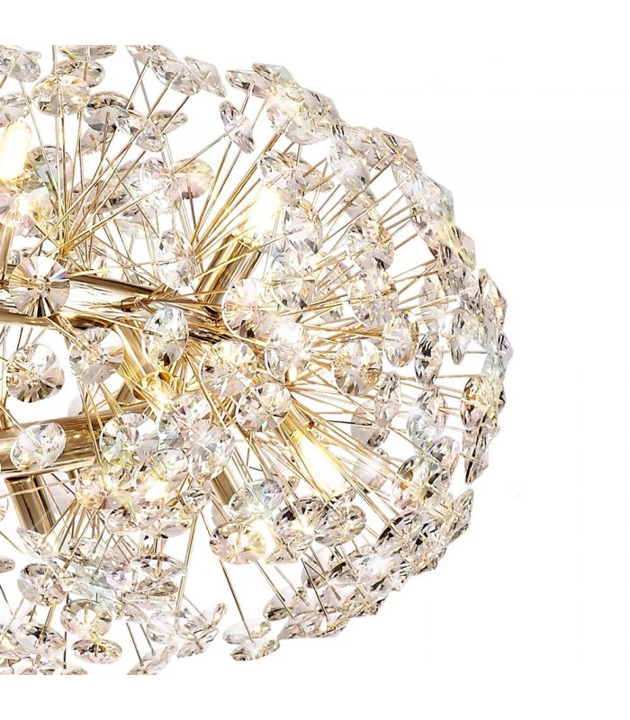 Ceiling Pendant 20 Light G9  French Gold, Crystal - 7