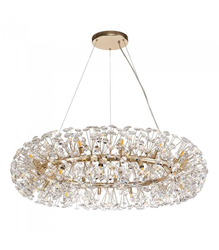 Ceiling Pendant 26 Light G9  French Gold, Crystal - 3