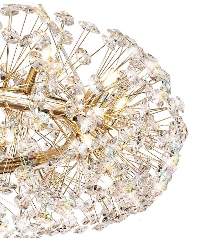Ceiling Pendant 26 Light G9  French Gold, Crystal - 7