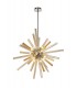 Ceiling Pendant 16 Light G9, Amber & Champagne, Polished Chrome - 1
