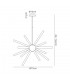 Ceiling Pendant 16 Light G9, Amber & Champagne, Polished Chrome - 2