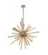 Ceiling Pendant 16 Light G9, Amber & Champagne, Polished Chrome - 3