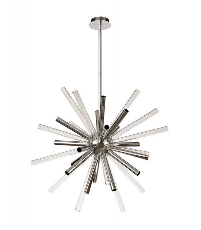 Ceiling Pendant 16 Light G9, Clear & Chrome, Polished Chrome - 3