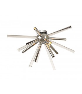 Semi-Flush 8 Light G9, Clear & Chrome, Polished Chrome - 1