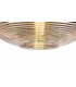Single Vase Dome Ceiling Pendant E27, Black, Amber Glass - 8