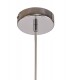 Single Ceiling Pendant, 1 x E27, Satin Nickel, Polished Chrome - 5
