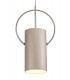 Single Ceiling Pendant, 1 x E27, Satin Nickel, Polished Chrome - 6