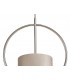 Single Ceiling Pendant, 1 x E27, Satin Nickel, Polished Chrome - 7
