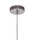 Single Ceiling Pendant, 1 x E27, Coffee, Polished Chrome - 5