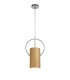 Single Ceiling Pendant, 1 x E27, Gold, Polished Chrome - 1