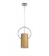 Single Ceiling Pendant, 1 x E27, Gold, Polished Chrome - 3