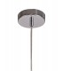 Single Ceiling Pendant, 1 x E27, Gold, Polished Chrome - 4