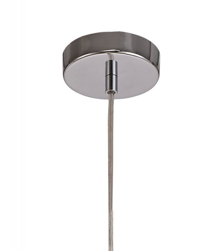 Single Ceiling Pendant, 1 x E27, Gold, Polished Chrome - 4