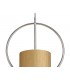 Single Ceiling Pendant, 1 x E27, Gold, Polished Chrome - 6