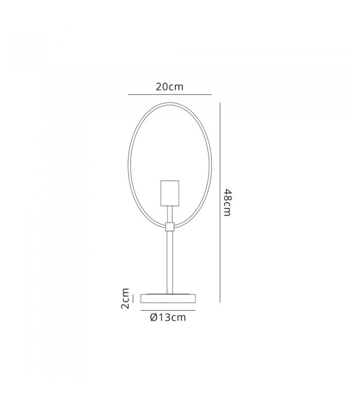 Table Lamp, 1 Light E27, Sand Gold, Matt Black - 2