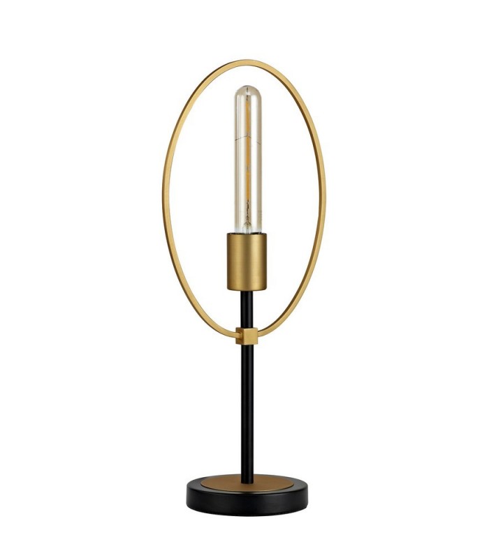 Table Lamp, 1 Light E27, Sand Gold, Matt Black - 3