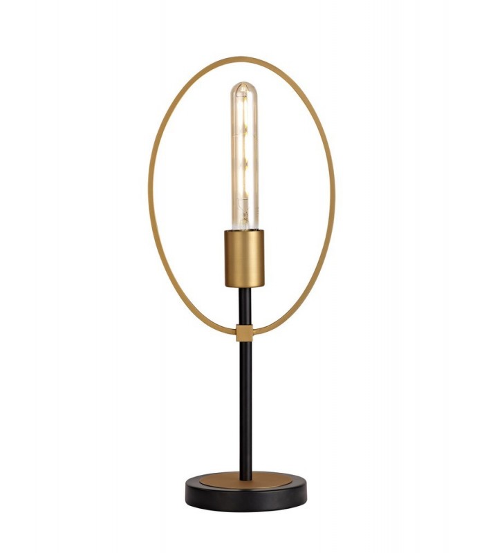 Table Lamp, 1 Light E27, Sand Gold, Matt Black - 4