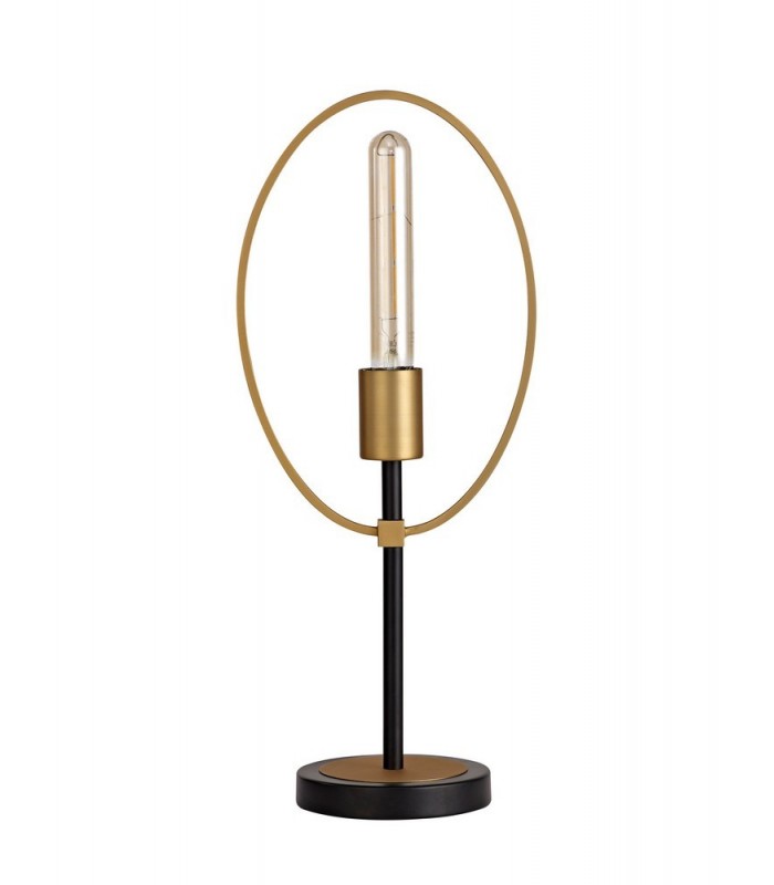 Table Lamp, 1 Light E27, Sand Gold, Matt Black - 5
