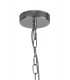 Cylindrical Ceiling Pendant, 4 Light E27, Polished Chrome - 4