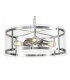 Cylindrical Ceiling Pendant, 4 Light E27, Polished Chrome - 5