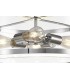Cylindrical Ceiling Pendant, 4 Light E27, Polished Chrome - 7