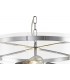 Cylindrical Ceiling Pendant, 4 Light E27, Polished Chrome - 8